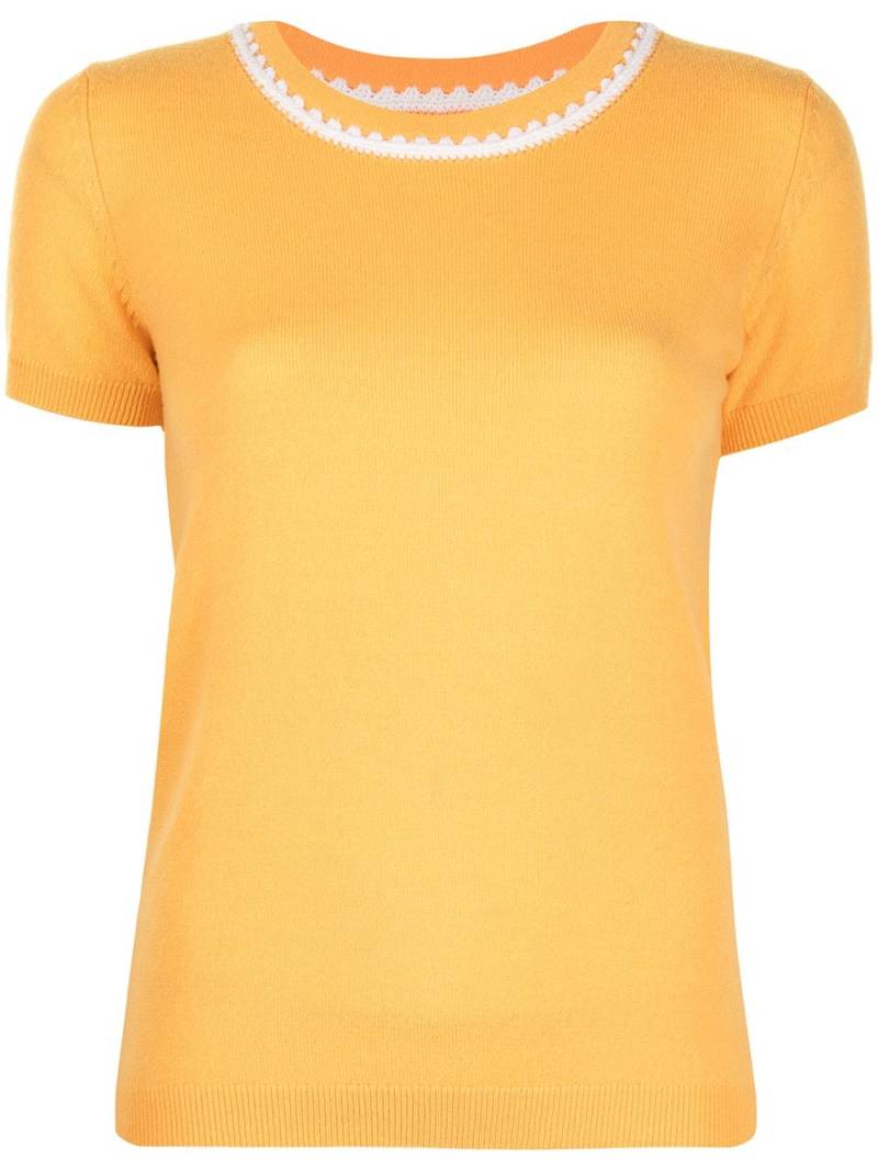 Paule Ka contrast stitching jumper - Orange von Paule Ka