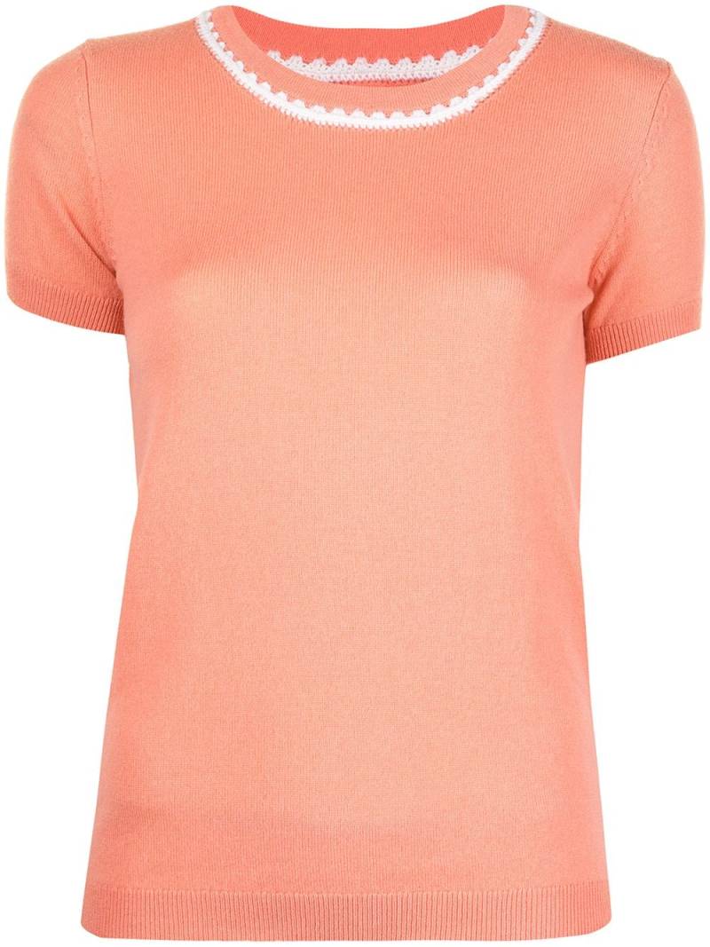 Paule Ka contrast stitching jumper - Pink von Paule Ka