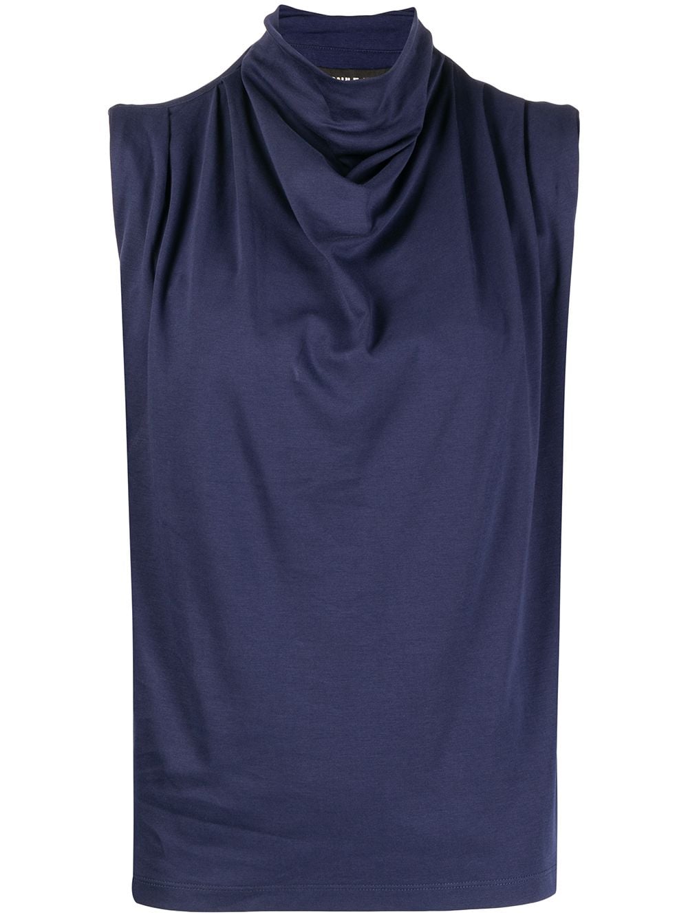 Paule Ka draped-neckline top - Blue von Paule Ka