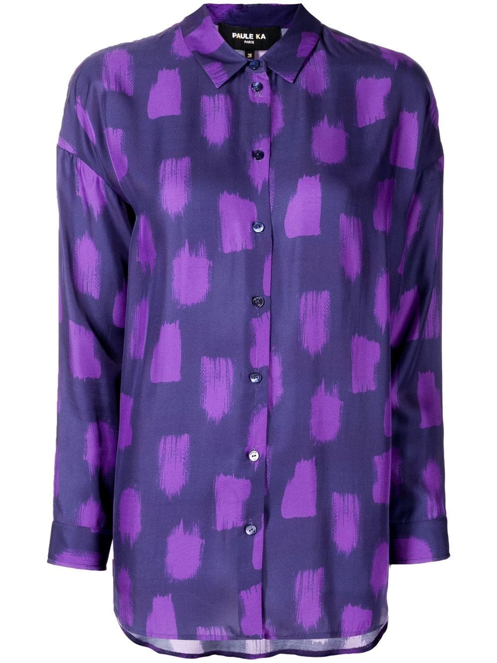 Paule Ka graphic-print shirt - Purple von Paule Ka