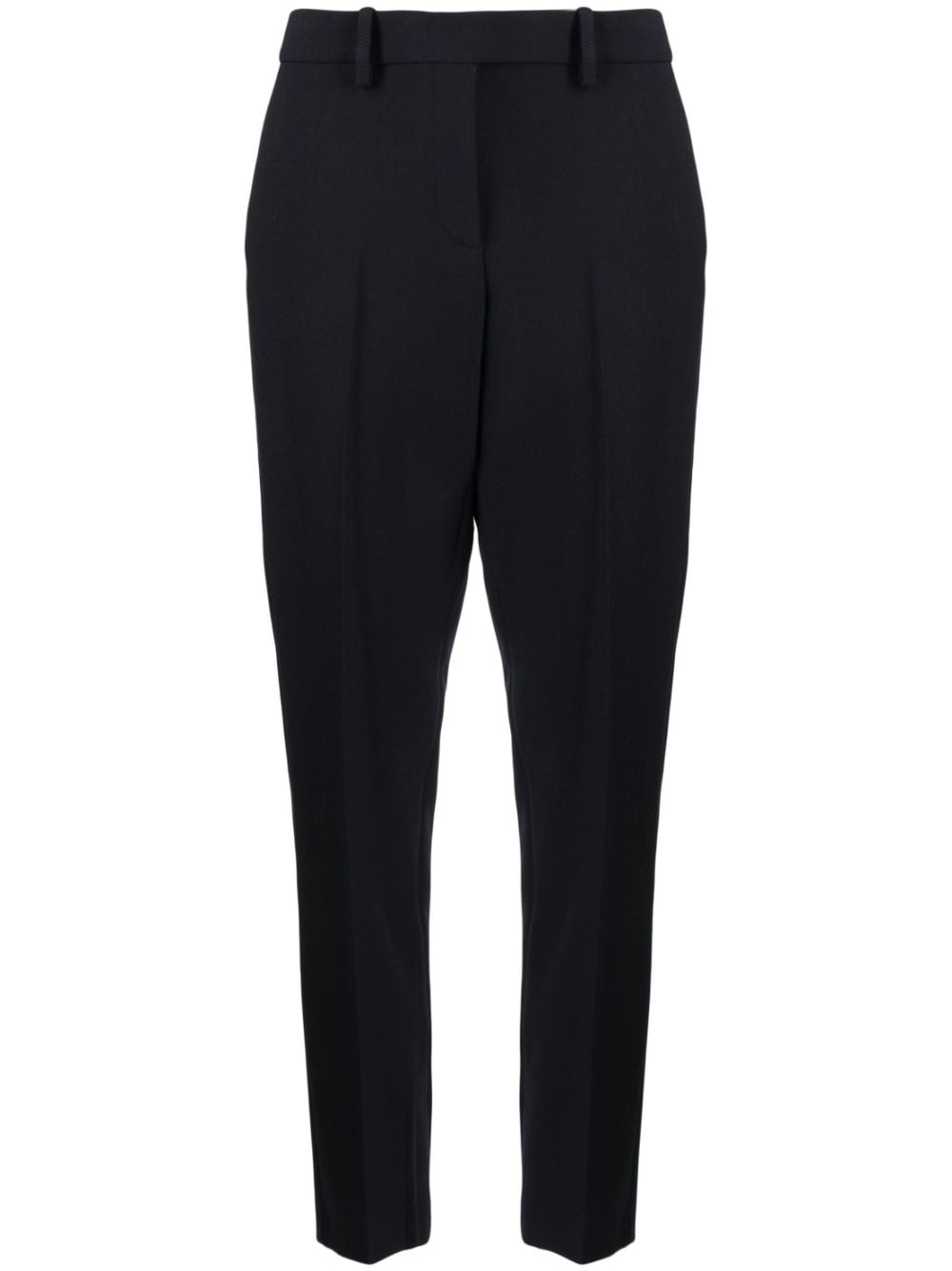 Paule Ka high-waisted slim-fit trousers - Blue von Paule Ka