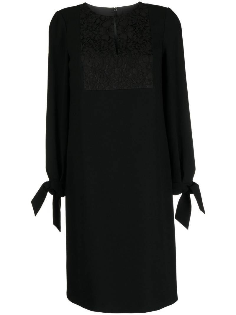 Paule Ka lace panel shift dress - Black von Paule Ka