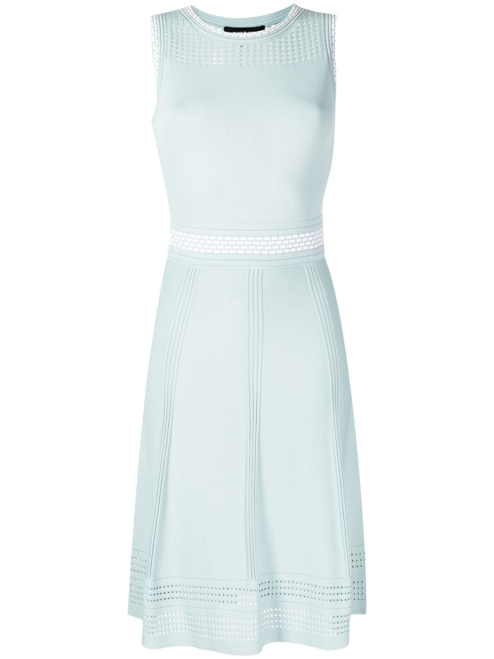 Paule Ka perforated panel midi dress - Blue von Paule Ka