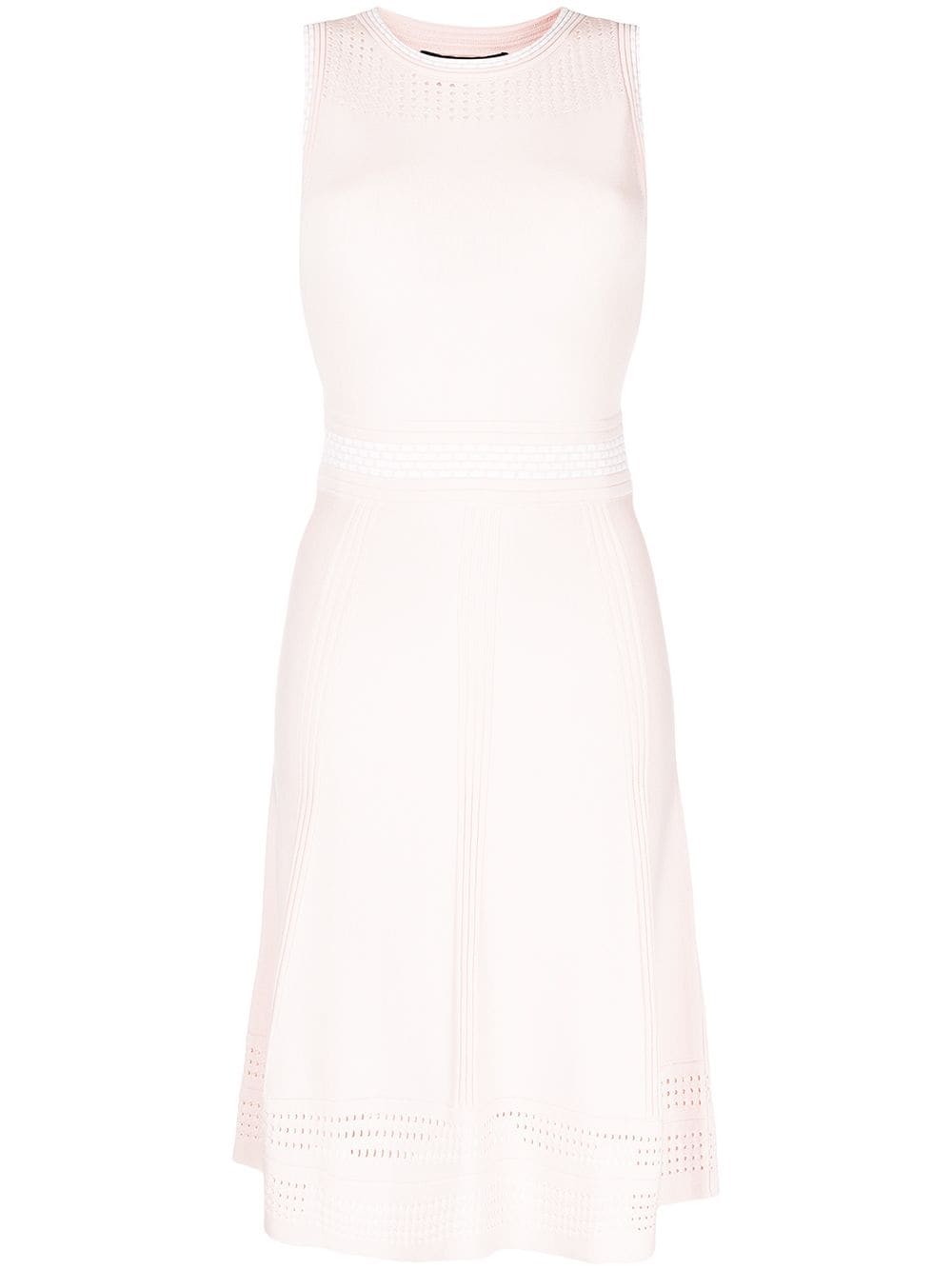 Paule Ka perforated panel midi dress - Pink von Paule Ka