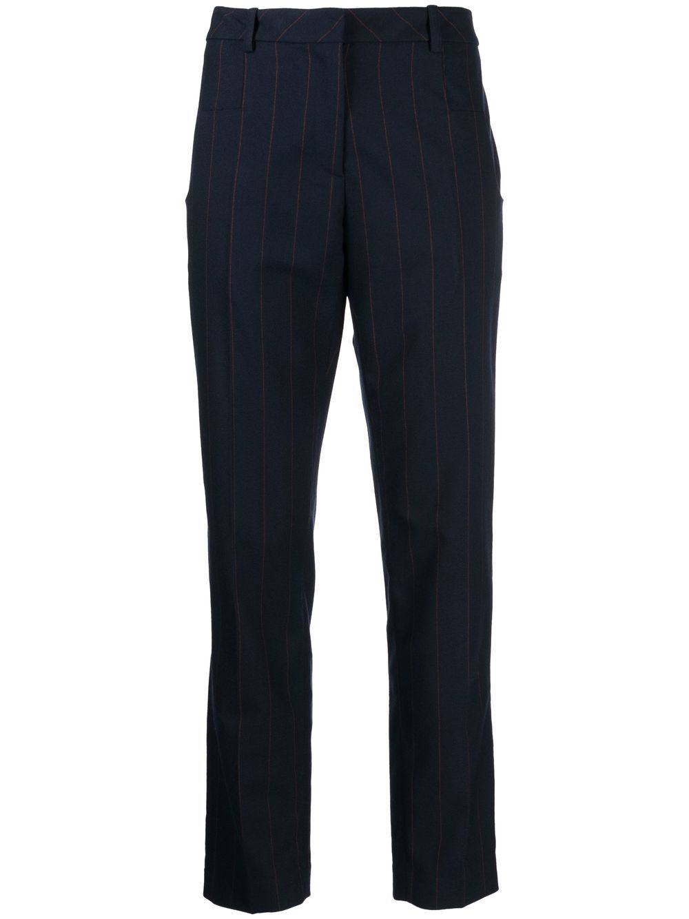 Paule Ka pinstripe tapered-leg trousers - Blue von Paule Ka