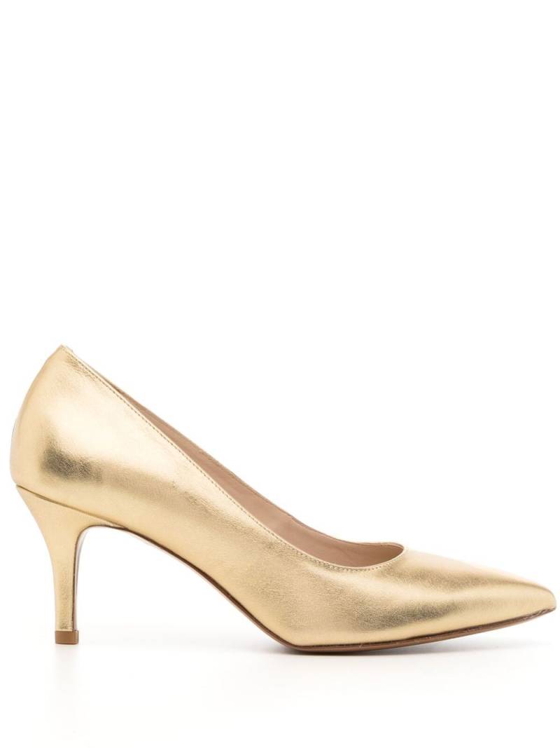 Paule Ka pointed-toe 75mm leather pumps - Gold von Paule Ka