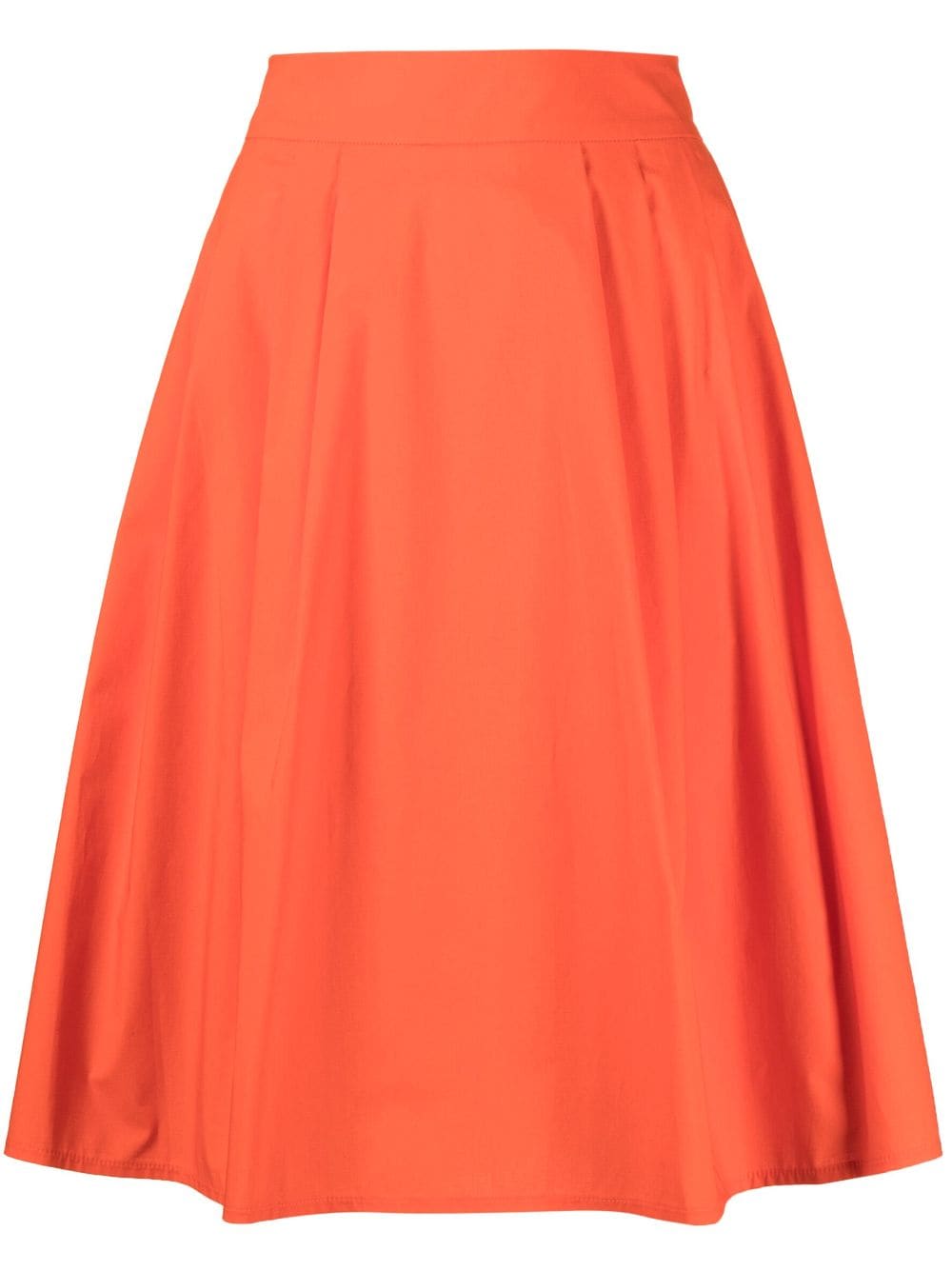 Paule Ka poplin-textured A-line skirt - Orange von Paule Ka