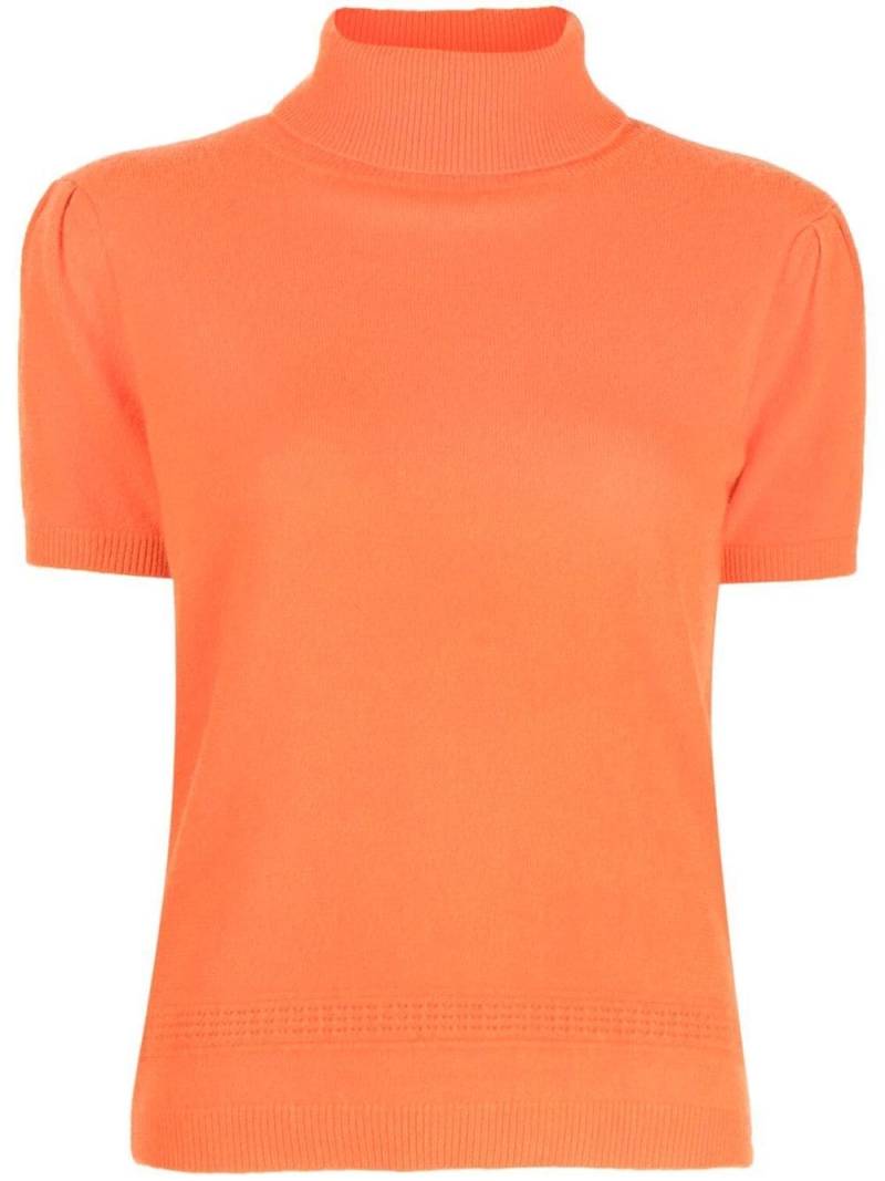 Paule Ka roll-neck cashmere knit top - Orange von Paule Ka