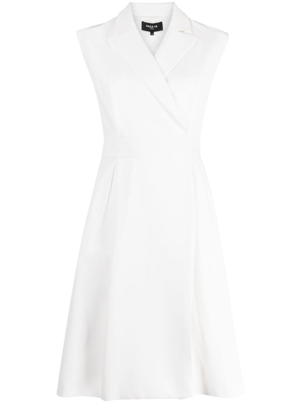 Paule Ka sleeveless blazer dress - White von Paule Ka