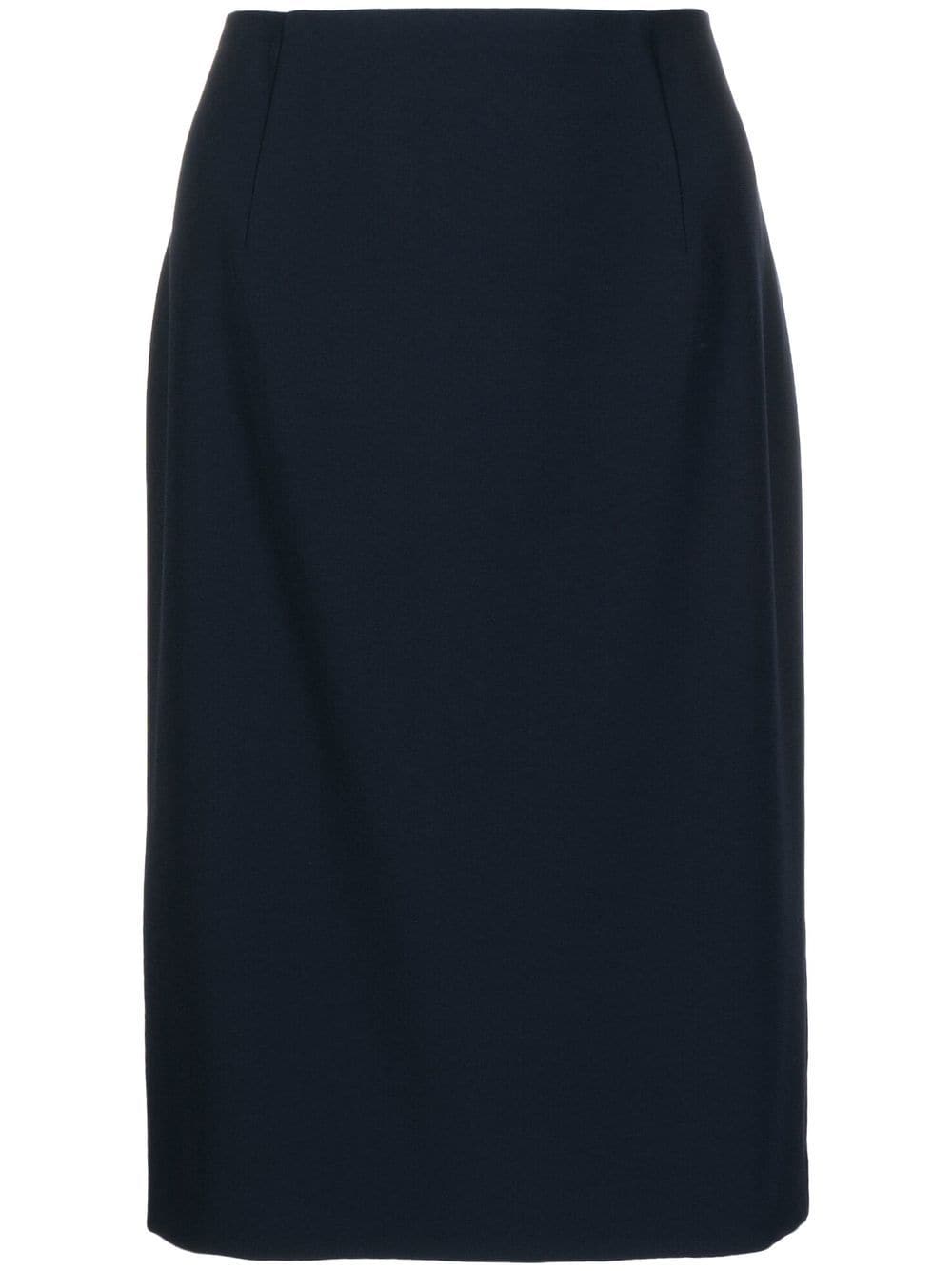 Paule Ka straight-cut crepe skirt - Black von Paule Ka