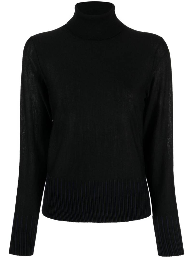 Paule Ka striped wool jumper - Black von Paule Ka