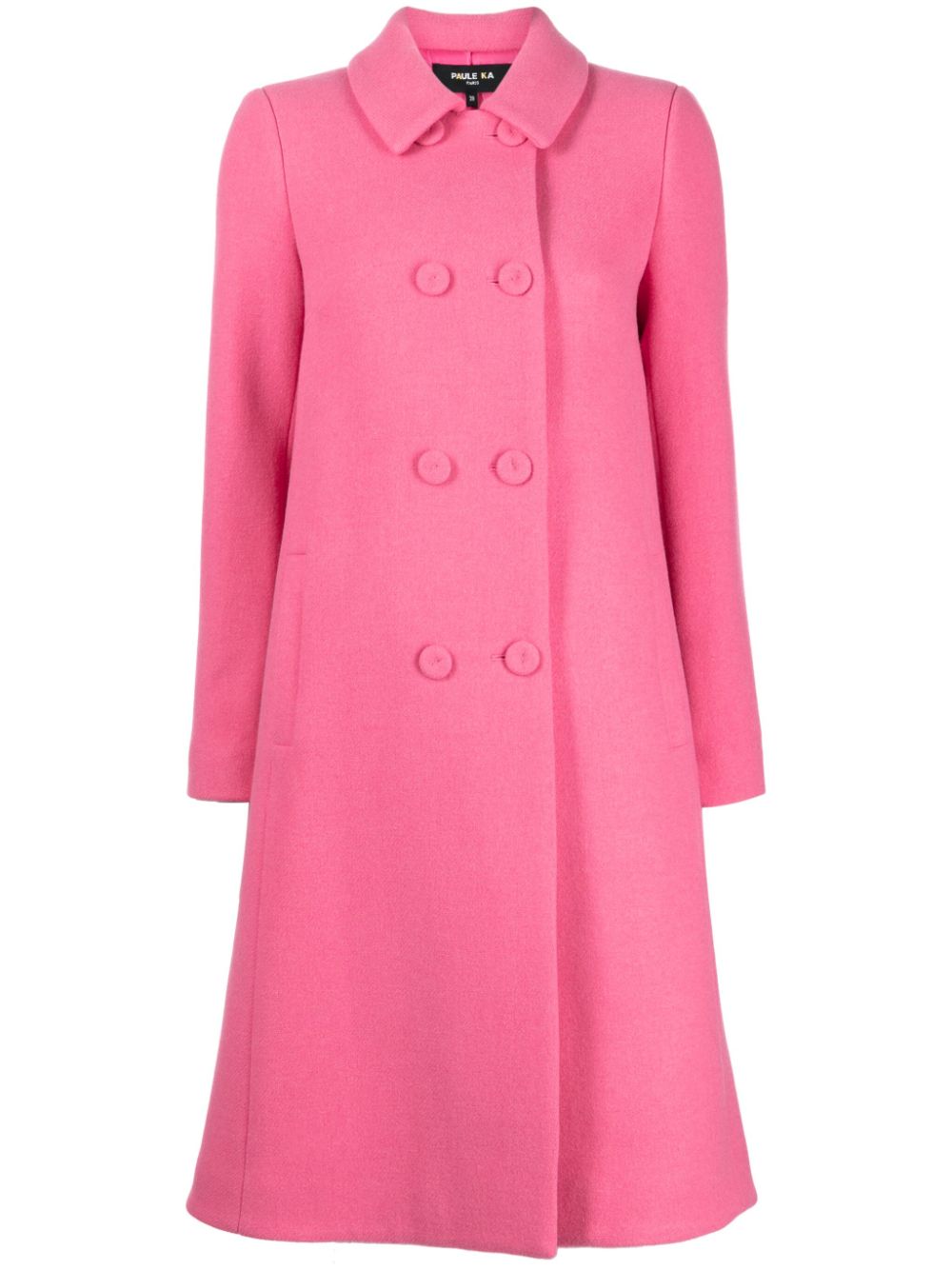 Paule Ka wool-blend double-breasted coat - Pink von Paule Ka