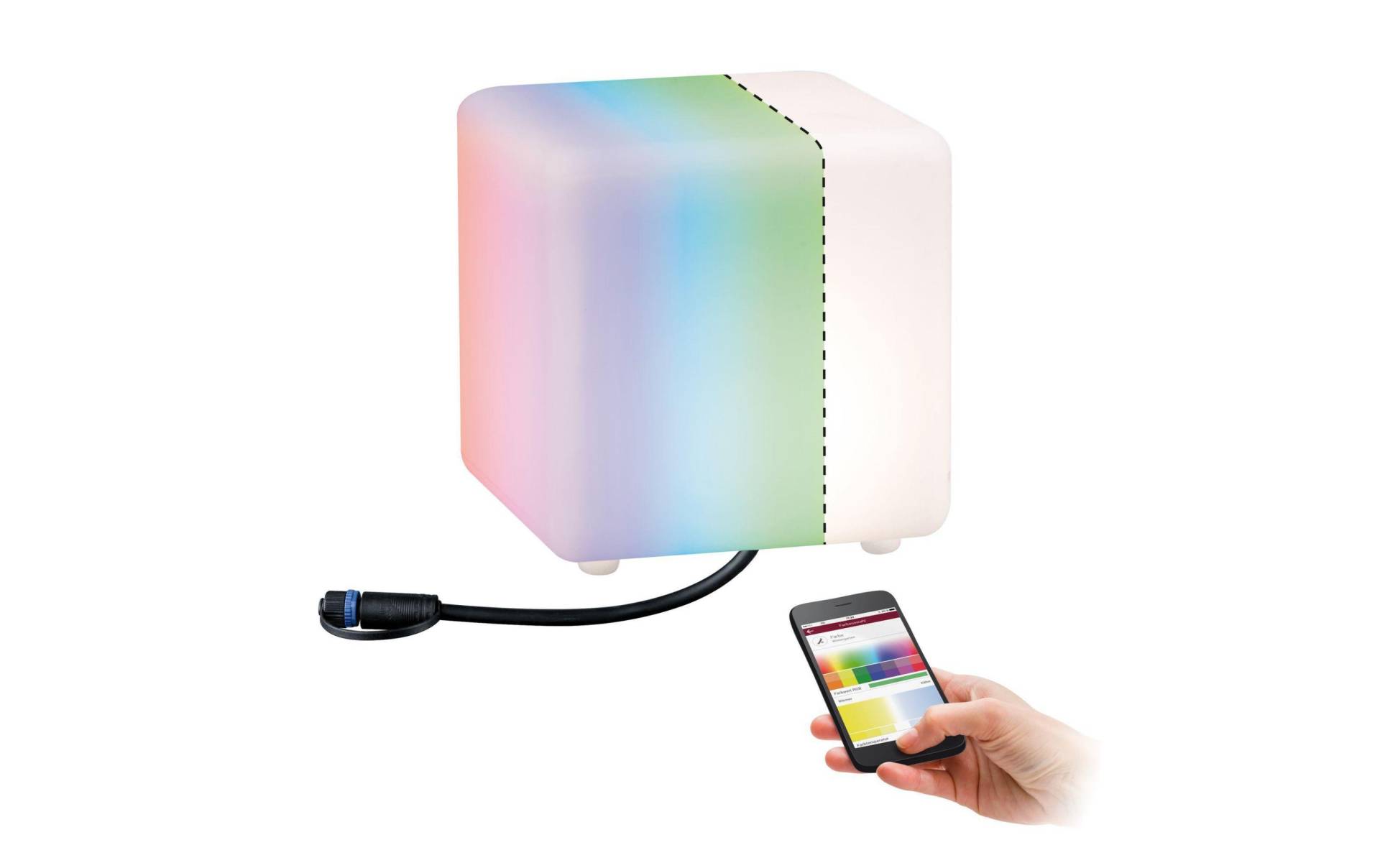 Paulmann Gartenleuchte »Plug & Shine CUBE RGBW, ZigBee« Paulmann Gartenleuchte »Plug & Shine CUBE RGBW, ZigBee« von Paulmann