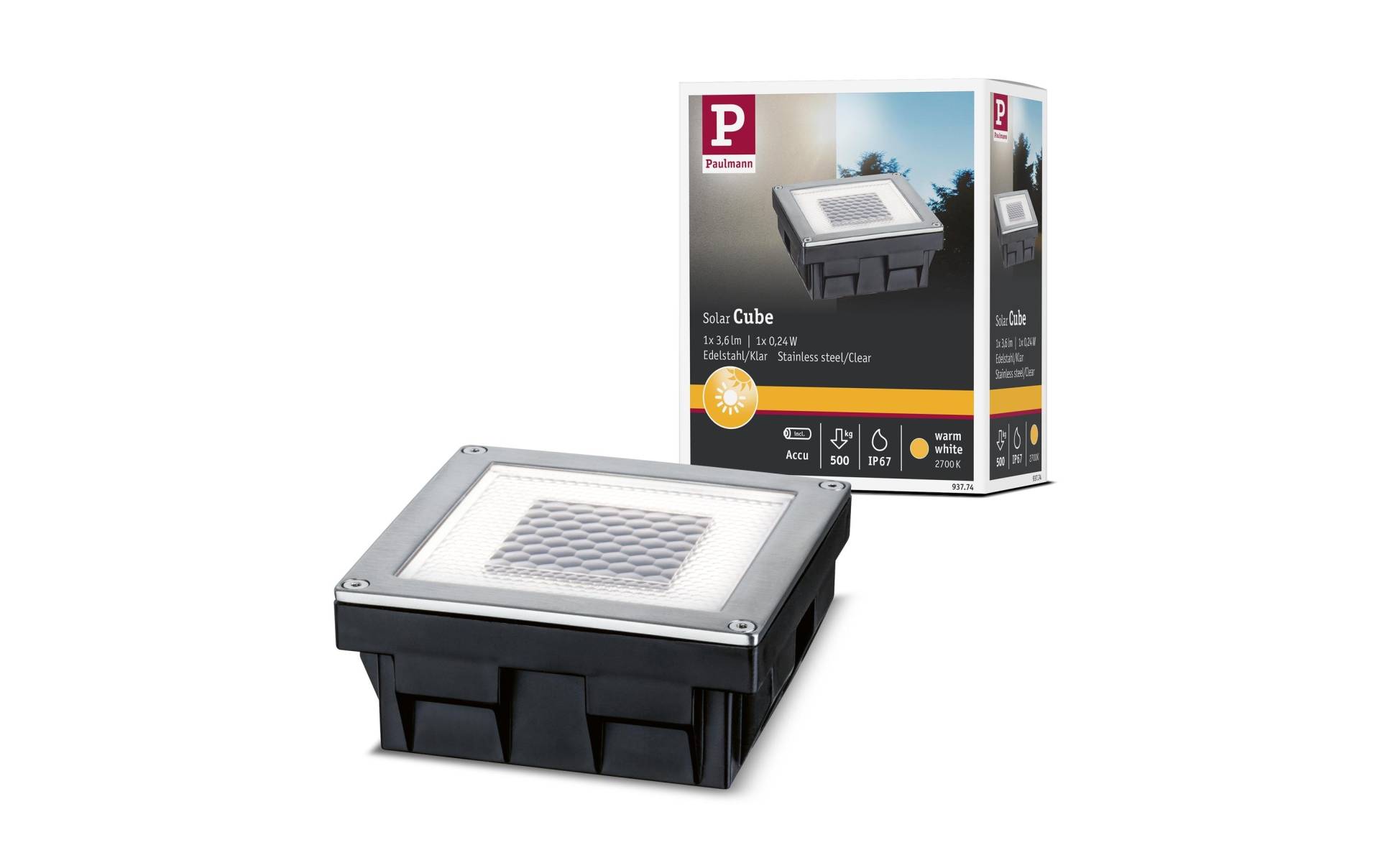 Paulmann LED Gartenleuchte »LED Solar Cube« von Paulmann