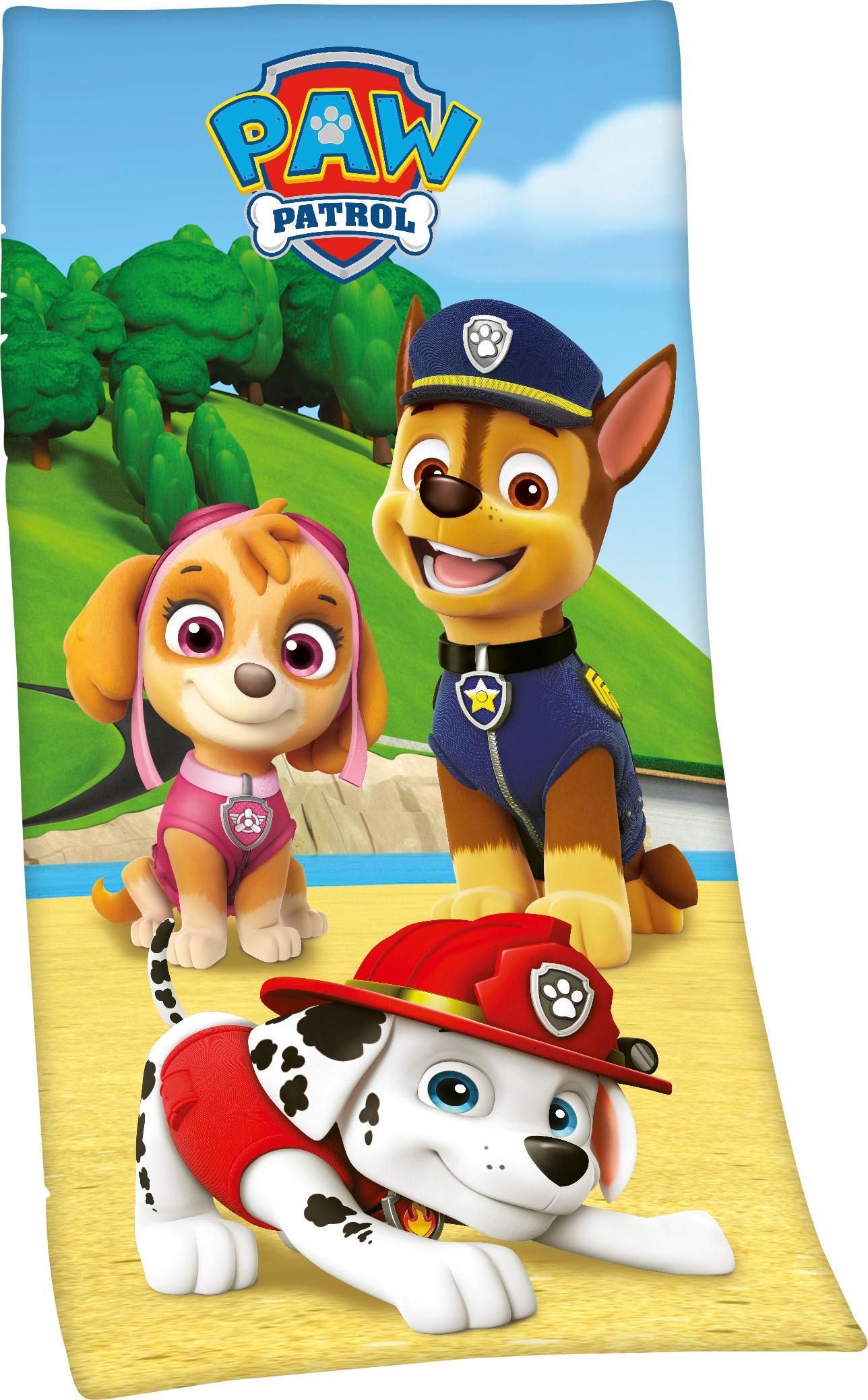 PAW PATROL Badetuch »Paw Patrol«, (1 St., Badetuch 75 x 150 cm), mit niedlichem Motiv von Paw Patrol