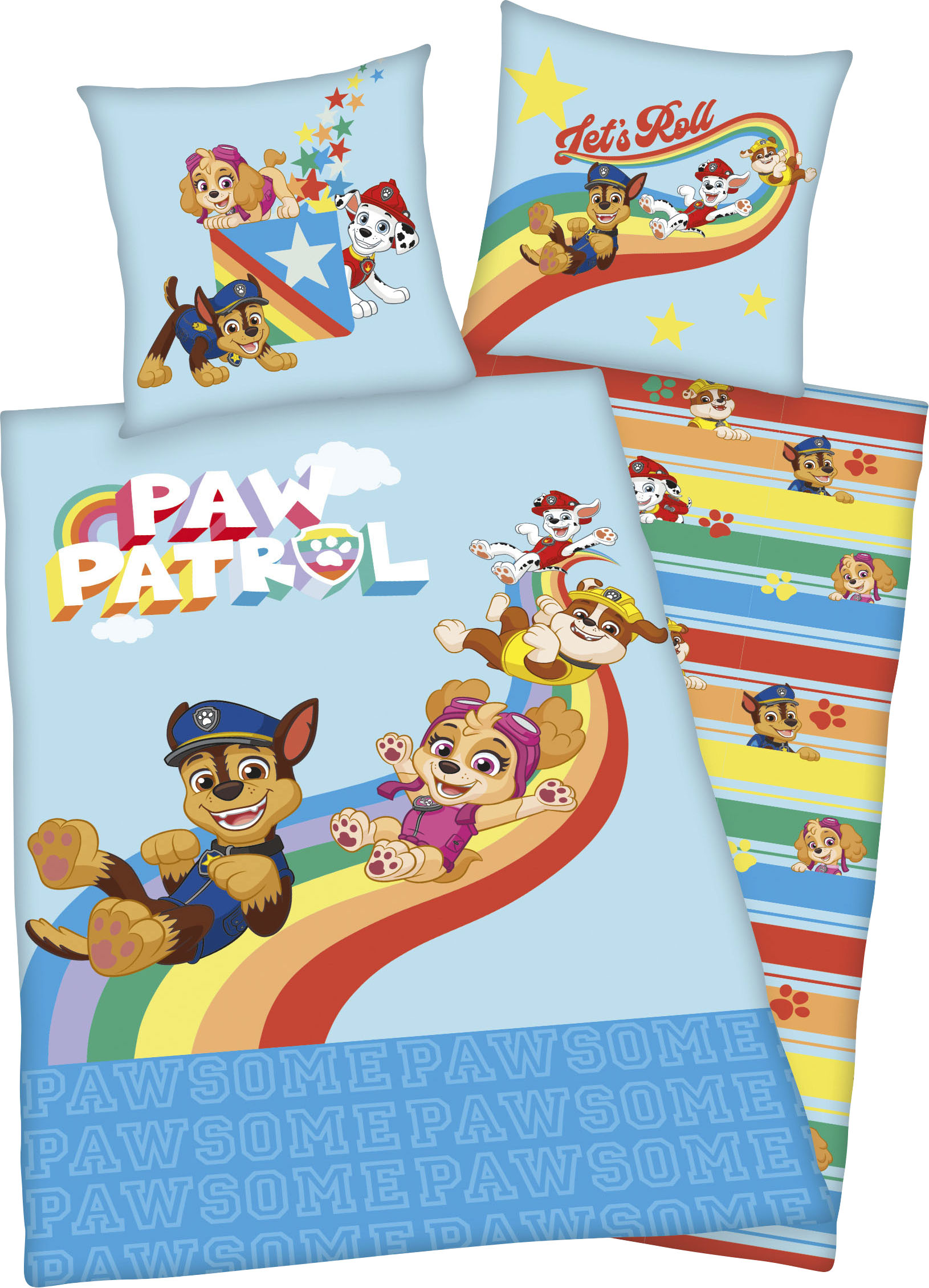 PAW PATROL Kinderbettwäsche »Lets Roll«, mit tollem Paw Patrol Motiv PAW PATROL Kinderbettwäsche »Lets Roll«, mit tollem Paw Patrol Motiv von Paw Patrol