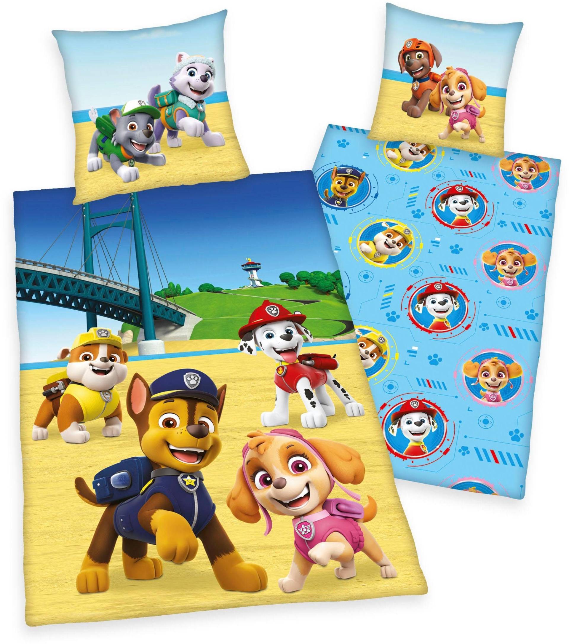 PAW PATROL Kinderbettwäsche »Paw Patrol«, mit süssen Hunden von Paw Patrol