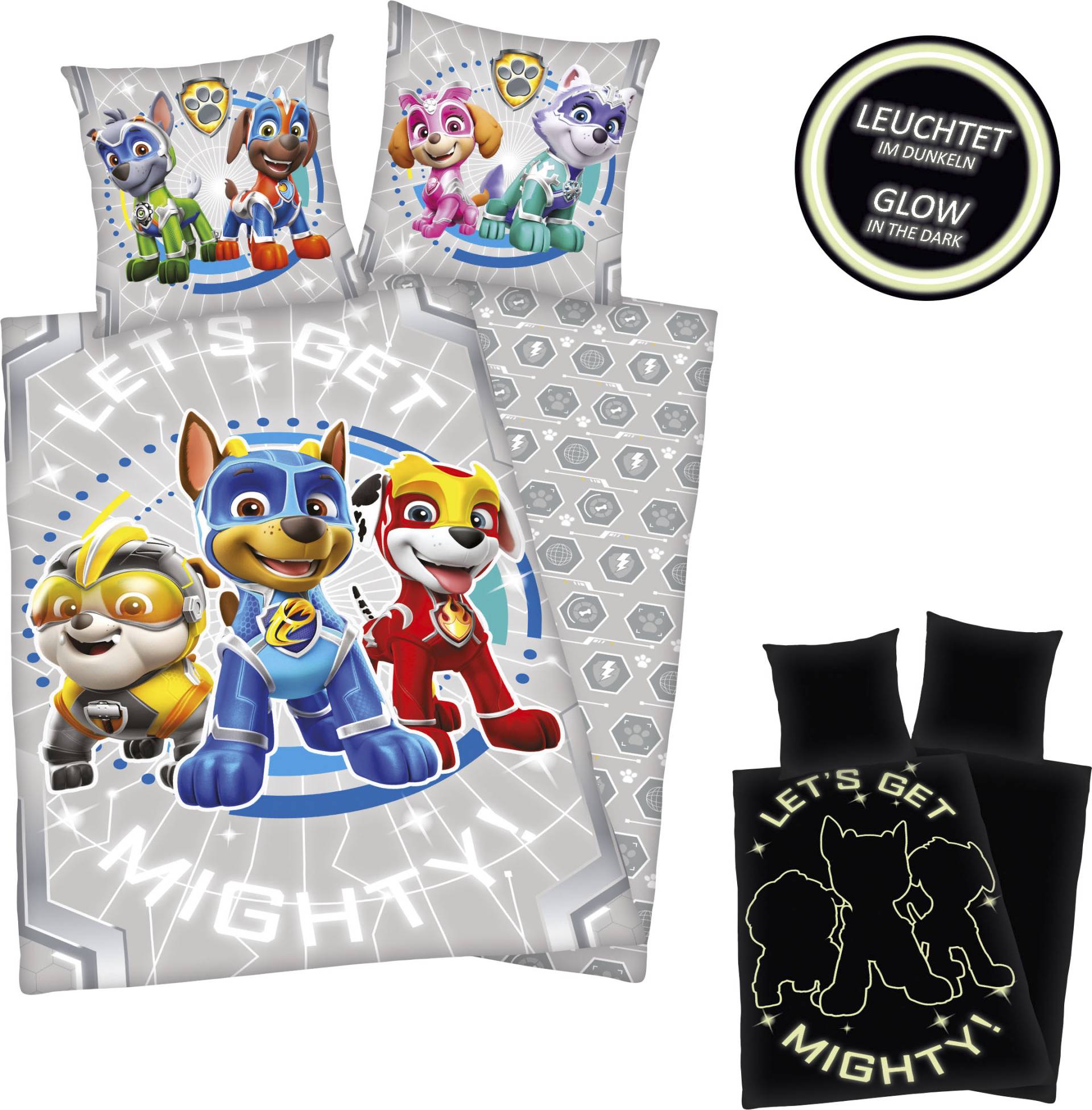 PAW PATROL Kinderbettwäsche »Paw Patrol«, mit "Glow in the dark"-Effekt von Paw Patrol