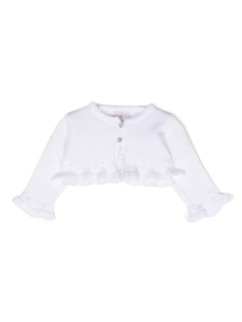 Paz Rodriguez Iris cropped cardigan - White von Paz Rodriguez