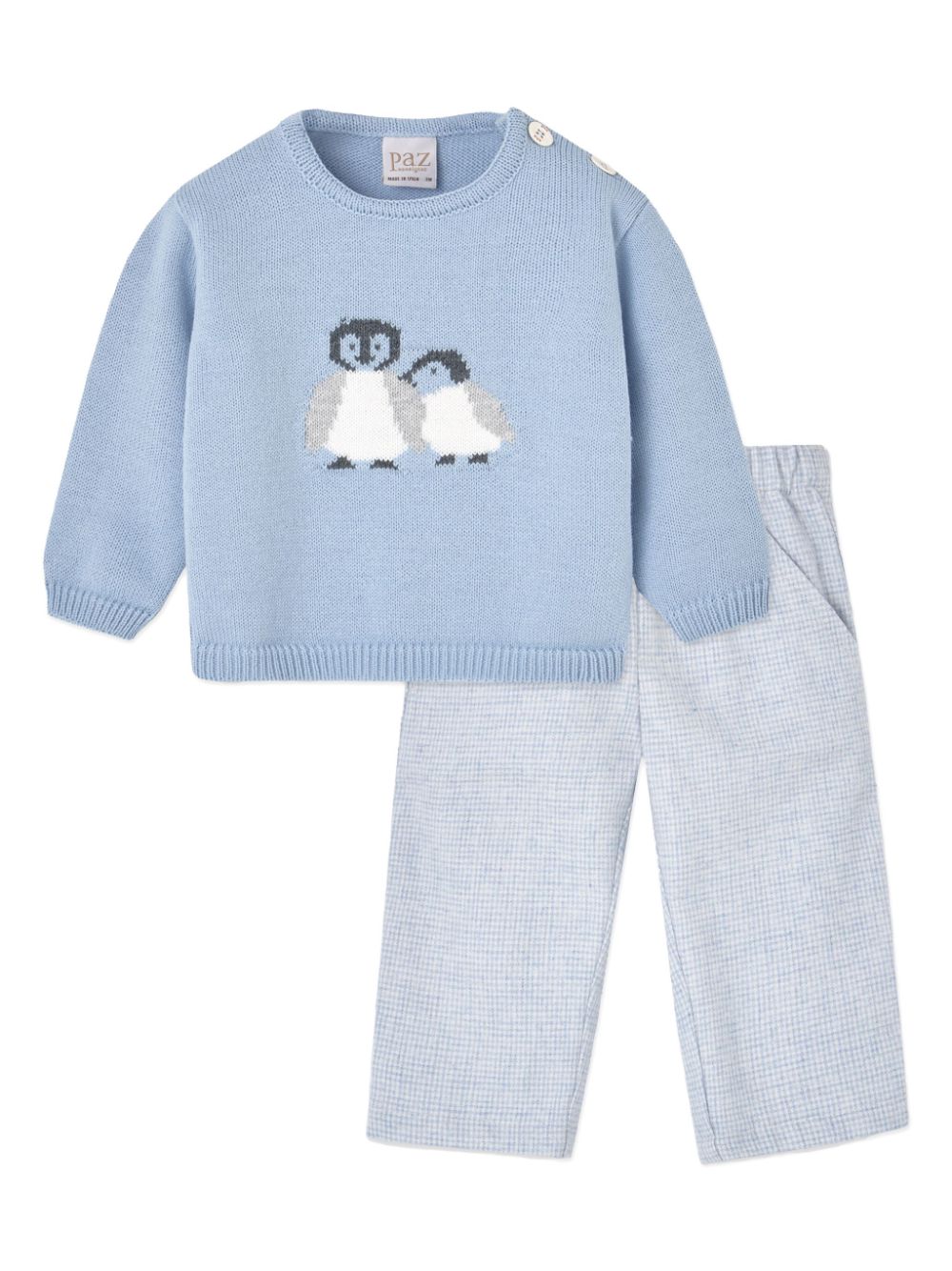 Paz Rodriguez Penguin sweater - Blue von Paz Rodriguez