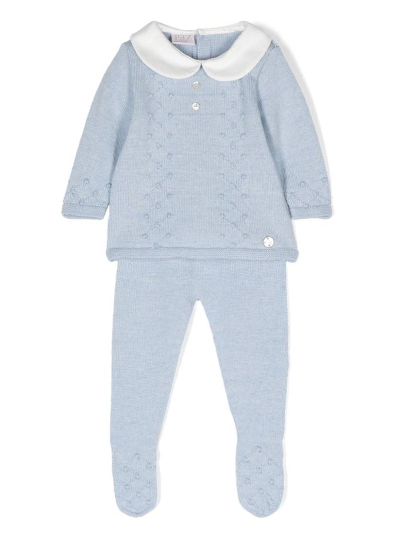 Paz Rodriguez knitted pajamas - Blue von Paz Rodriguez