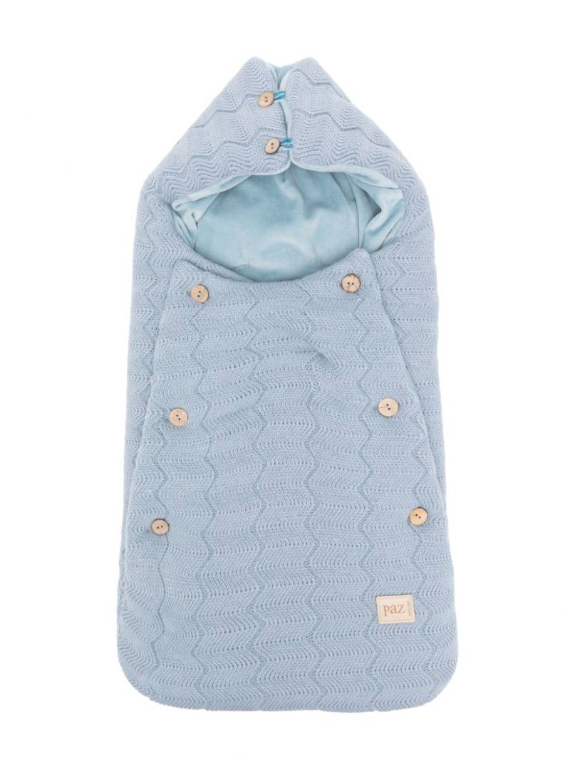 Paz Rodriguez knitted sleep bag - Blue von Paz Rodriguez