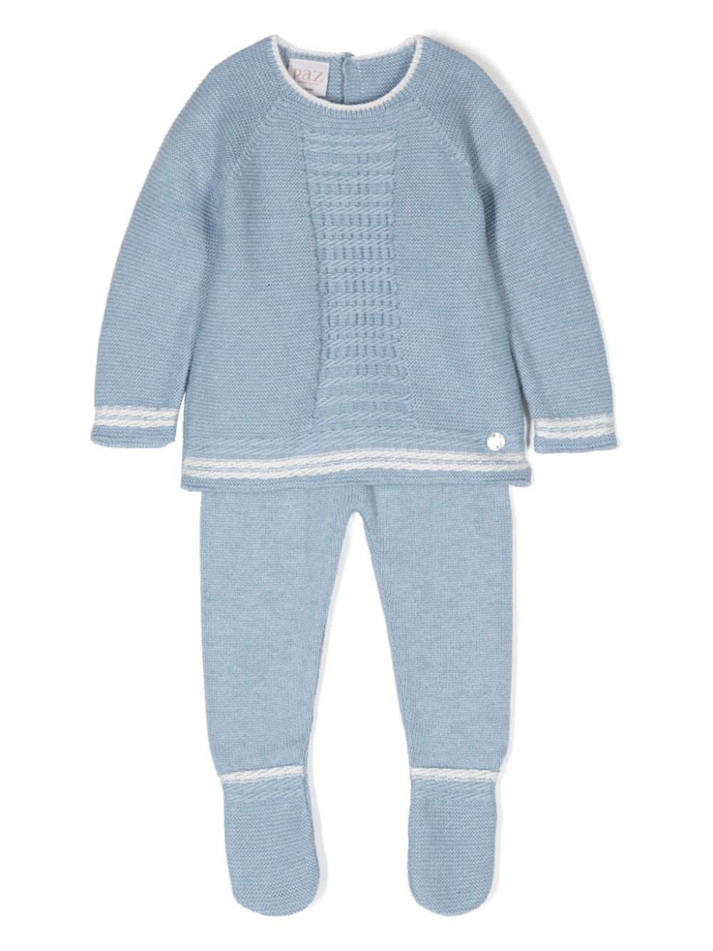 Paz Rodriguez knitted trouser set - Blue von Paz Rodriguez