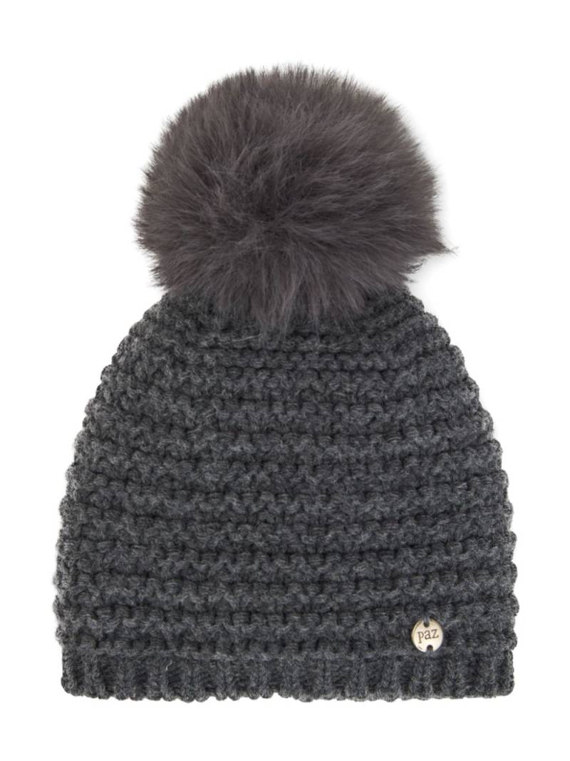 Paz Rodriguez pompom beanie - Grey von Paz Rodriguez