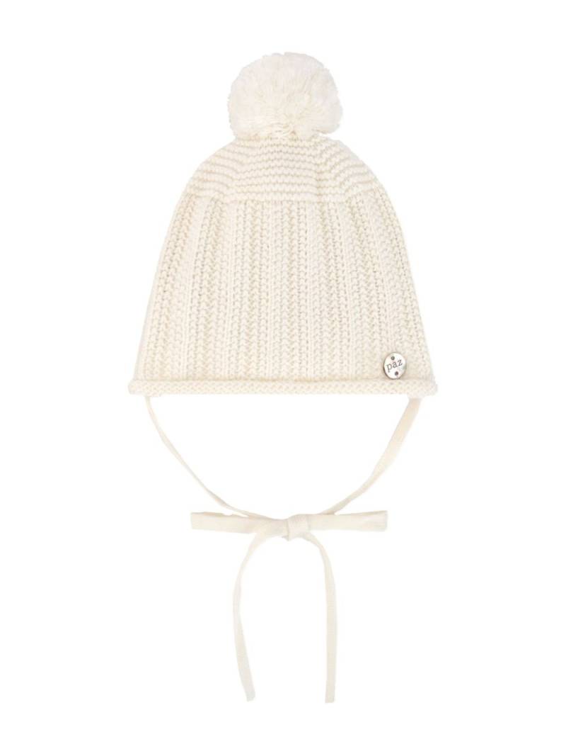 Paz Rodriguez pompom beanie - Neutrals von Paz Rodriguez