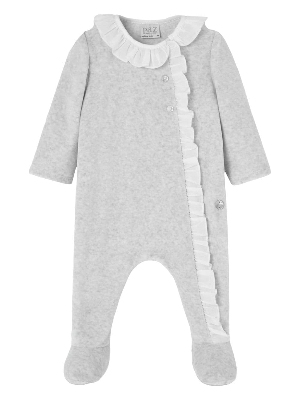 Paz Rodriguez ruffle-trim pajamas - Grey von Paz Rodriguez