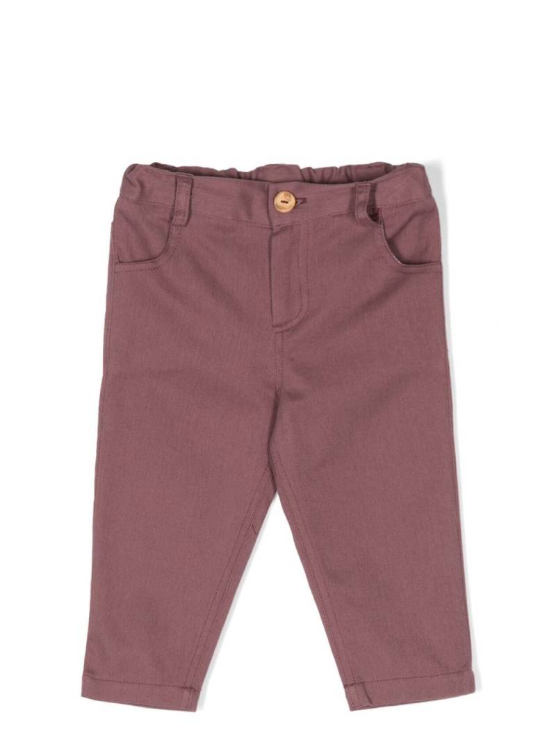 Paz Rodriguez slim-cut chino trousers - Purple von Paz Rodriguez