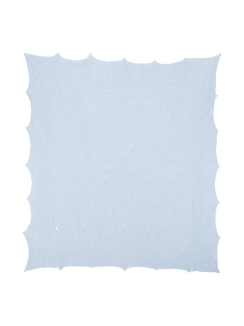 Paz Rodriguez wool blanket - Blue von Paz Rodriguez