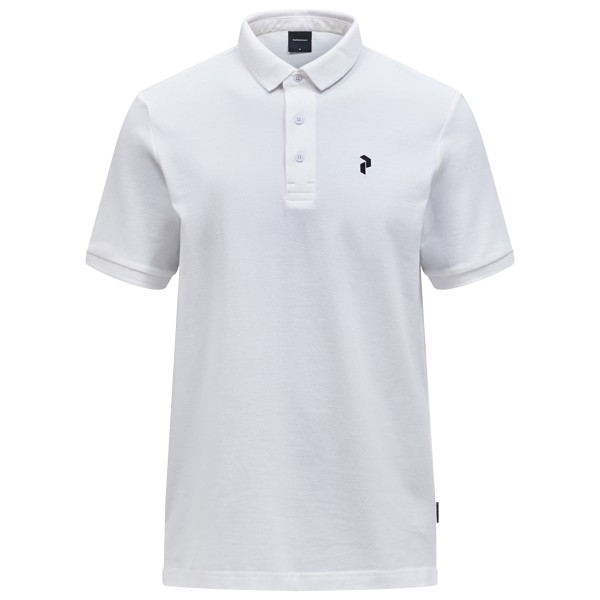 Peak Performance - Classic Cotton Polo - Polo-Shirt Gr L grau/weiß von Peak Performance