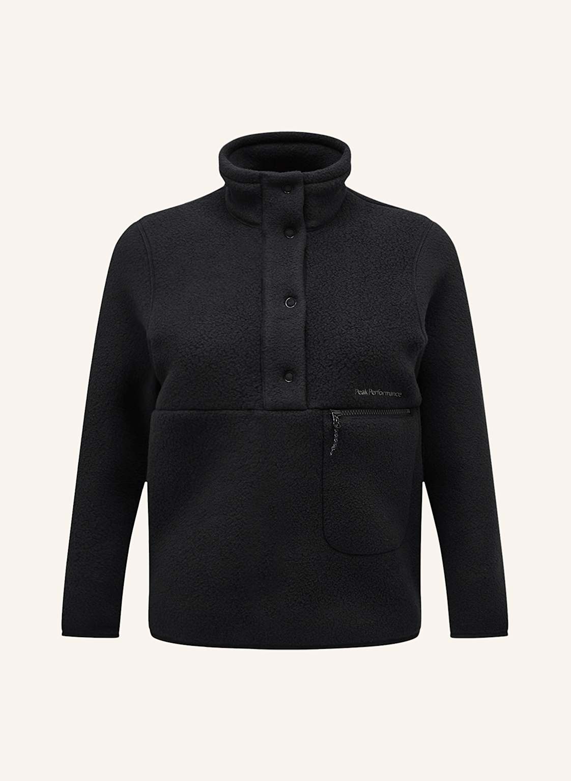 Peak Performance Fleece-Troyer schwarz von Peak Performance