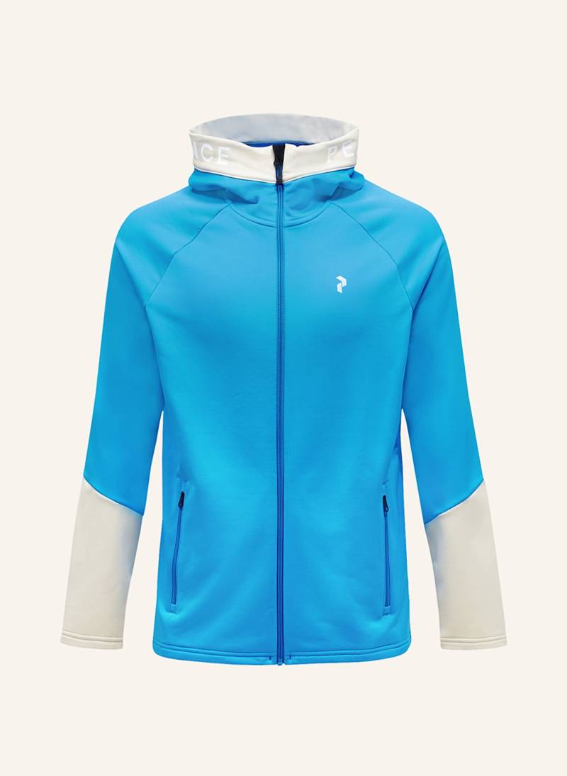 Peak Performance Midlayer-Jacke Rider Zip Hood blau von Peak Performance