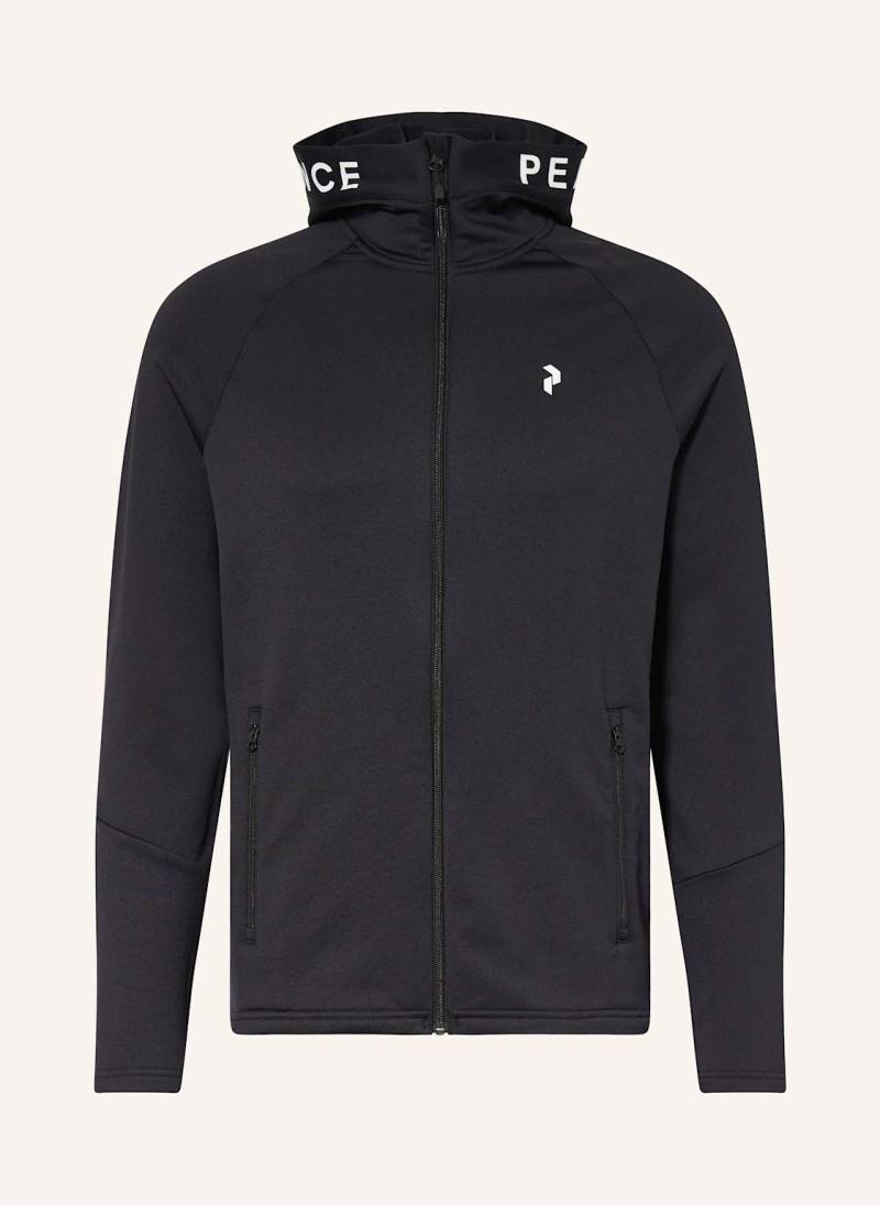 Peak Performance Midlayer-Jacke Rider Zip Hood schwarz von Peak Performance