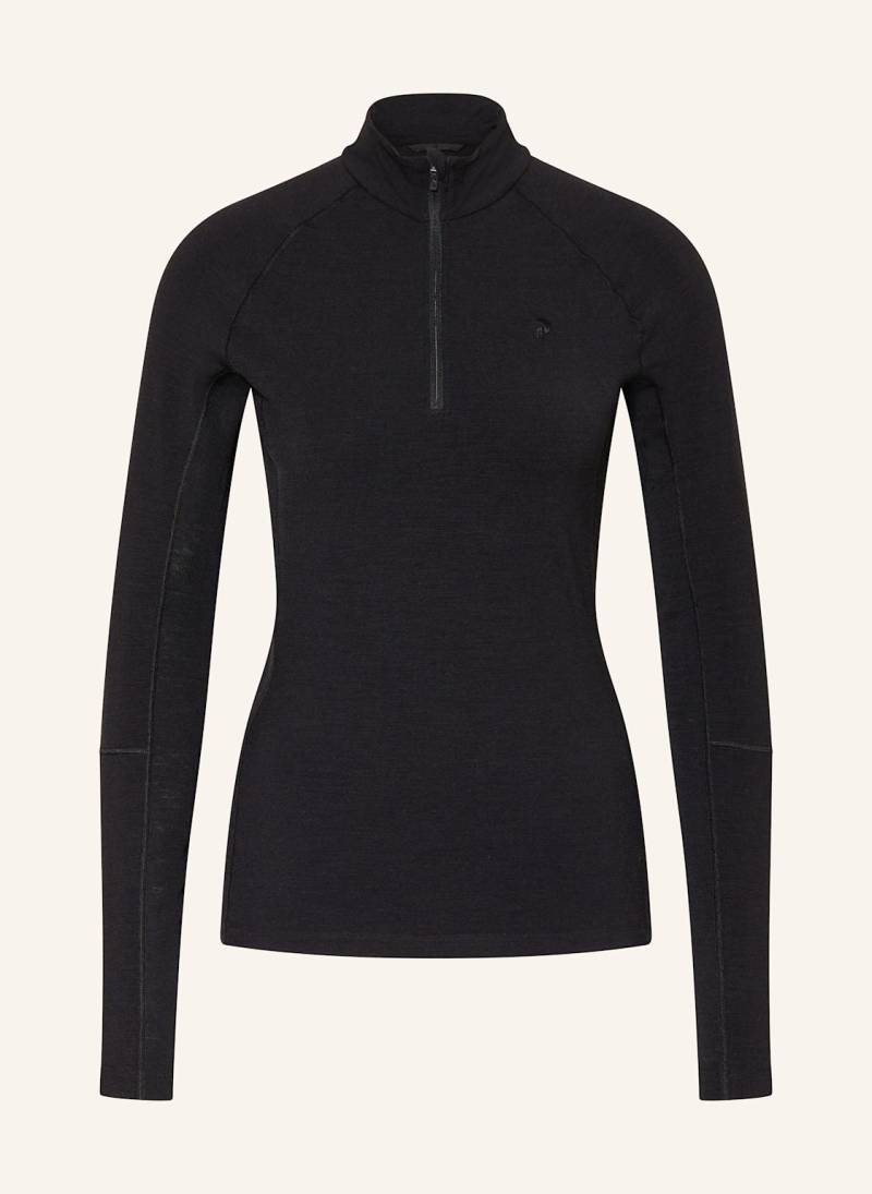 Peak Performance Midlayer Magic Half Zip schwarz von Peak Performance