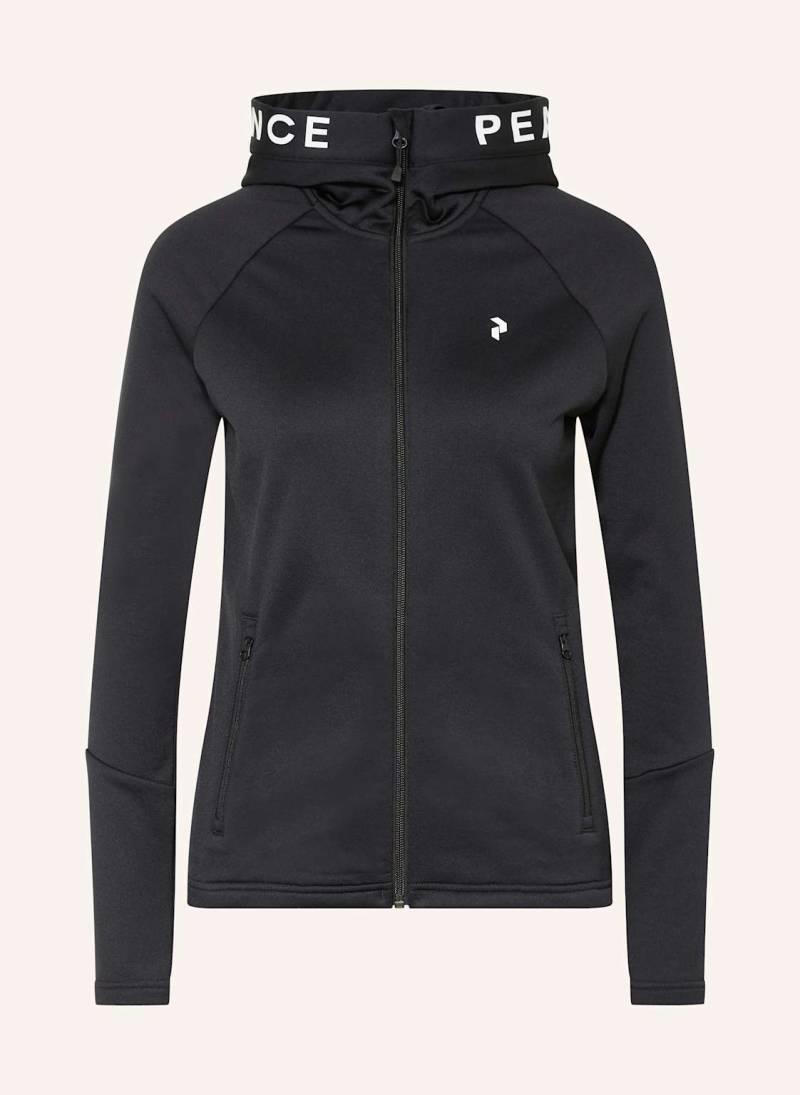 Peak Performance Midllayer-Jacke Rider Zip Hood schwarz von Peak Performance