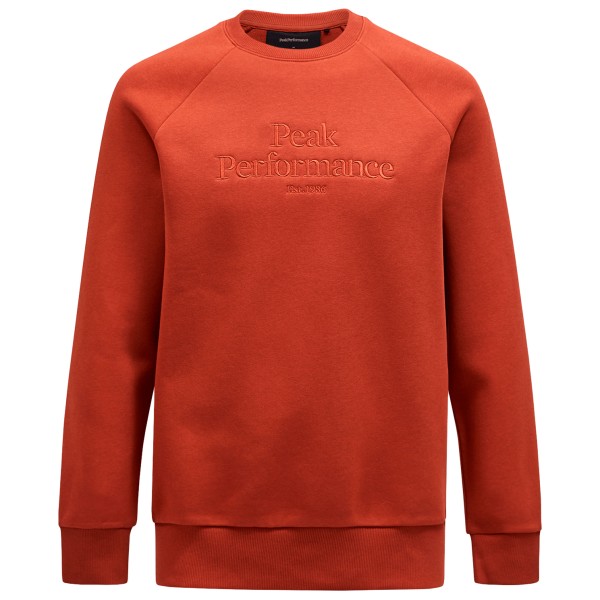 Peak Performance - Original Crew - Pullover Gr L rot von Peak Performance