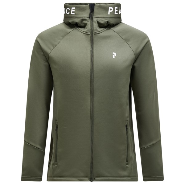 Peak Performance - Rider Zip Hood - Fleecejacke Gr L oliv von Peak Performance