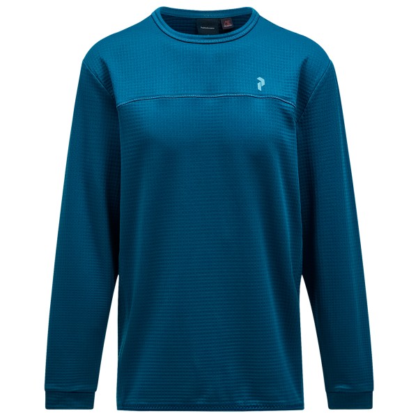 Peak Performance - Trail Polartec Crew - Fleecepullover Gr L blau von Peak Performance