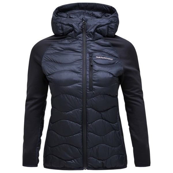 Peak Performance - Women's Helium Down Hybrid Hood - Daunenjacke Gr L blau/schwarz von Peak Performance