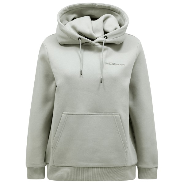 Peak Performance - Women's Original Small Logo Hoodie - Hoodie Gr S grau von Peak Performance