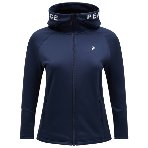 Peak Performance - Women's Rider Zip Hood - Fleecejacke Gr L blau von Peak Performance