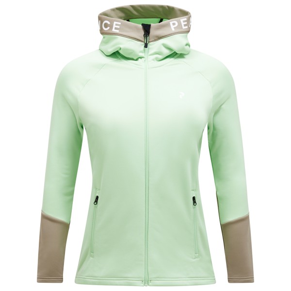 Peak Performance - Women's Rider Zip Hood - Fleecejacke Gr L grün von Peak Performance