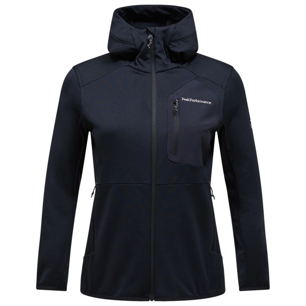 Peak Performance - Women's Utility Light Zip Hood - Fleecejacke Gr L schwarz von Peak Performance