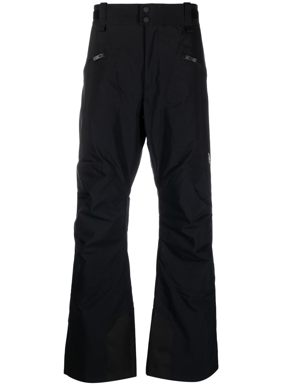 Peak Performance embroidered-logo straight trousers - Black von Peak Performance