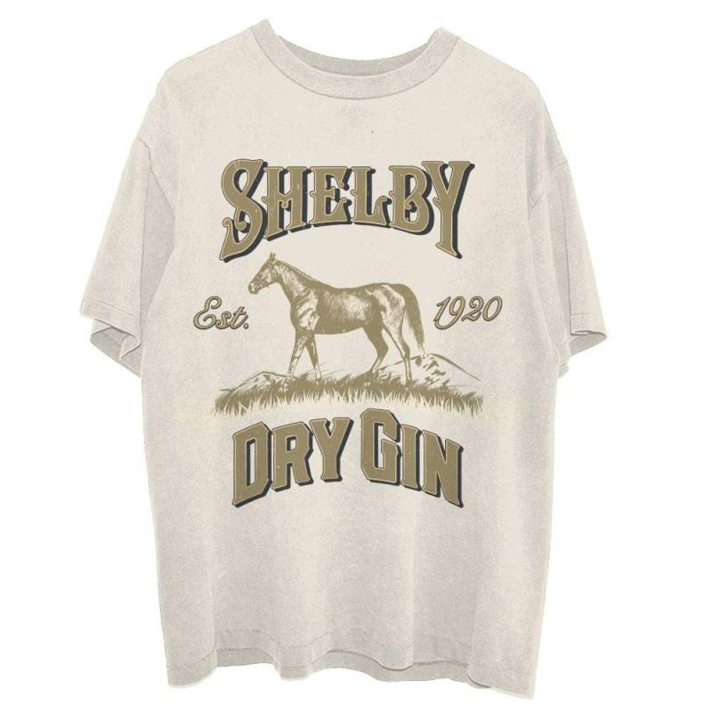 Shelby Dry Gin Tshirt Damen Beige XXL von Peaky Blinders