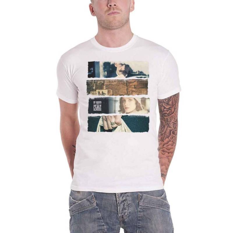 Slices Tshirt Damen Weiss L von Peaky Blinders