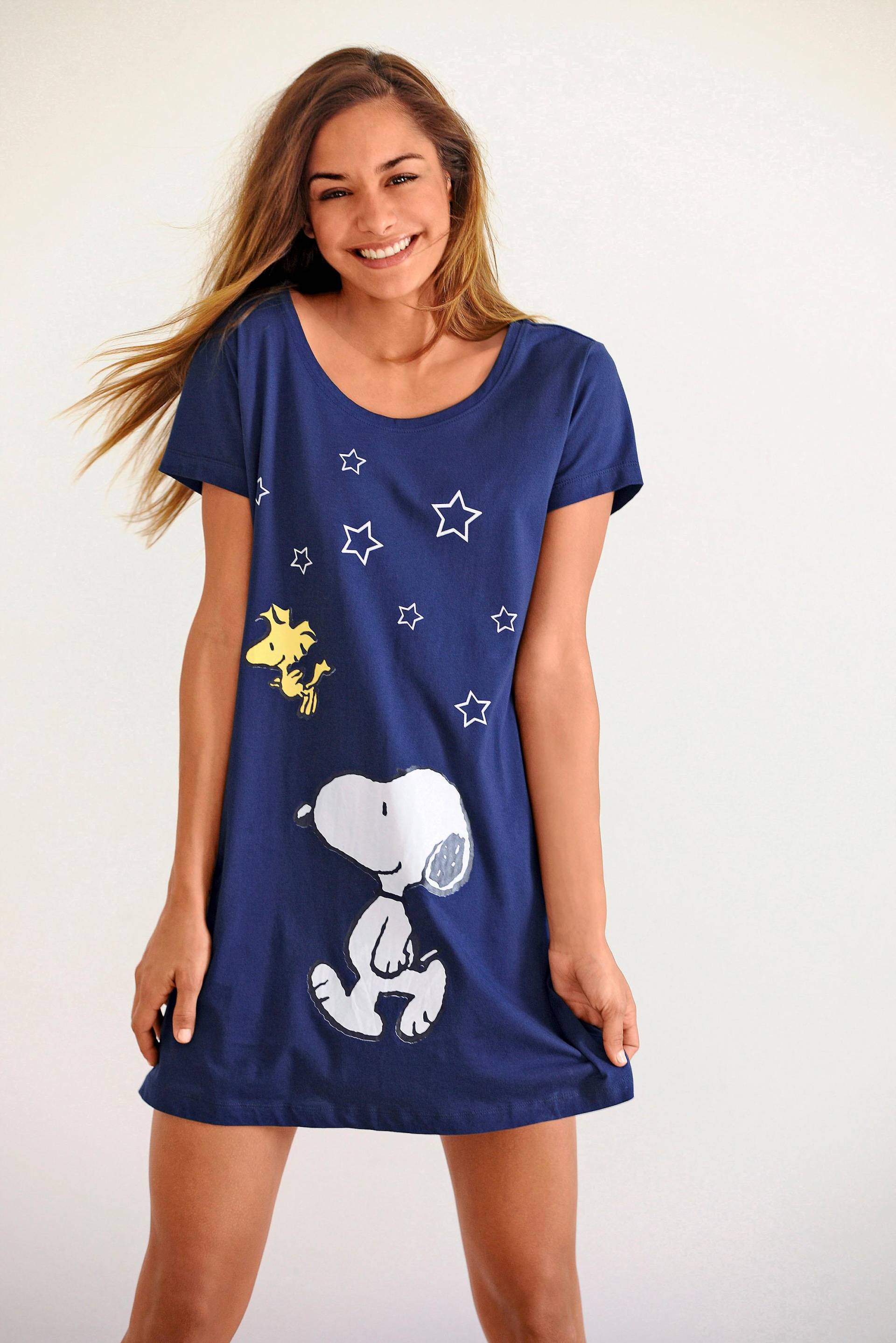 Peanuts Sleepshirt, mit Snoopy-Print in Minilänge von Peanuts